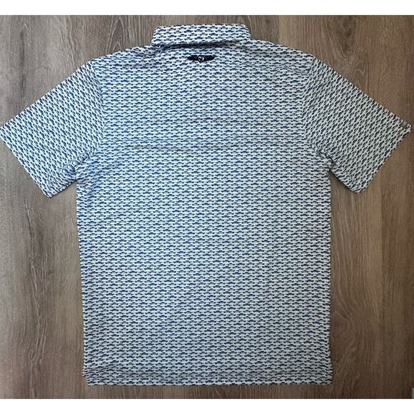 Straight Down|GTO Cars‎ Polo|White/Blue/Multicolor|NWT|SZ M - Picture 5 of 6